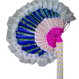 Bengali Traditional Designer Talpatar Haat Pakha (Hand Fan)