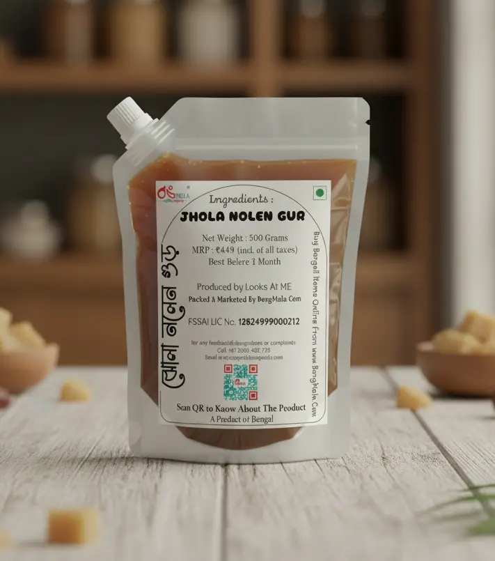 Jhola Nolen Gur / Liquid Date Palm Jaggery / khejur gur - 500 ML